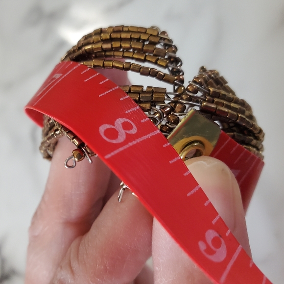 Shooting Stars Copper Seed Bead Cuff Bracelet 💥3 for $24💥 - Picture 14 of 16